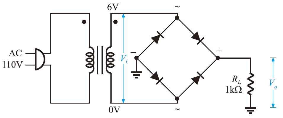 2-3 工作三：橋式全波整流電路