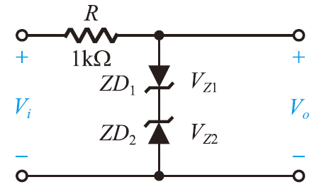 工作二：稽納二極體雙截波電路